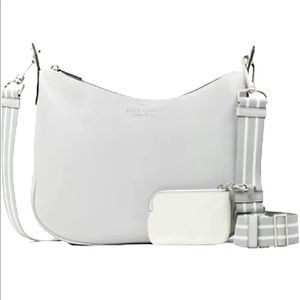 NWOT: Kate Spade Rosie Crossbody Bag Zip Pouch Moonlight Pebbled Leather